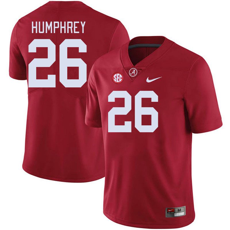 #26 Marlon Humphrey Alabama Crimson Tide Jerseys Football Stitched-Crimson